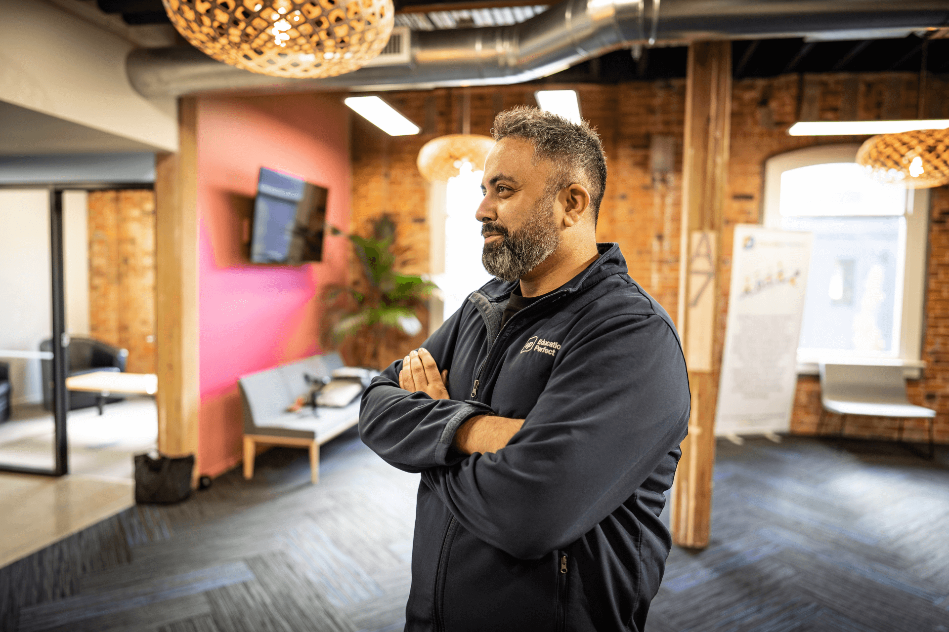 Ravi Sekhon standing folding hands - flipping the classroom